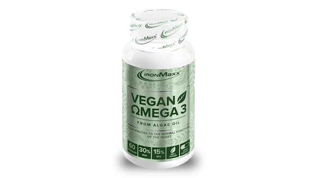 Produktbild einer Dose mit Vegan Omega 3 von IronMaxx.