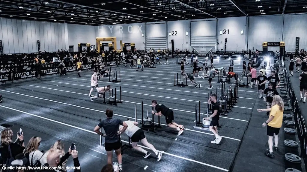 Hyrox Wettkampf auf der Fibo