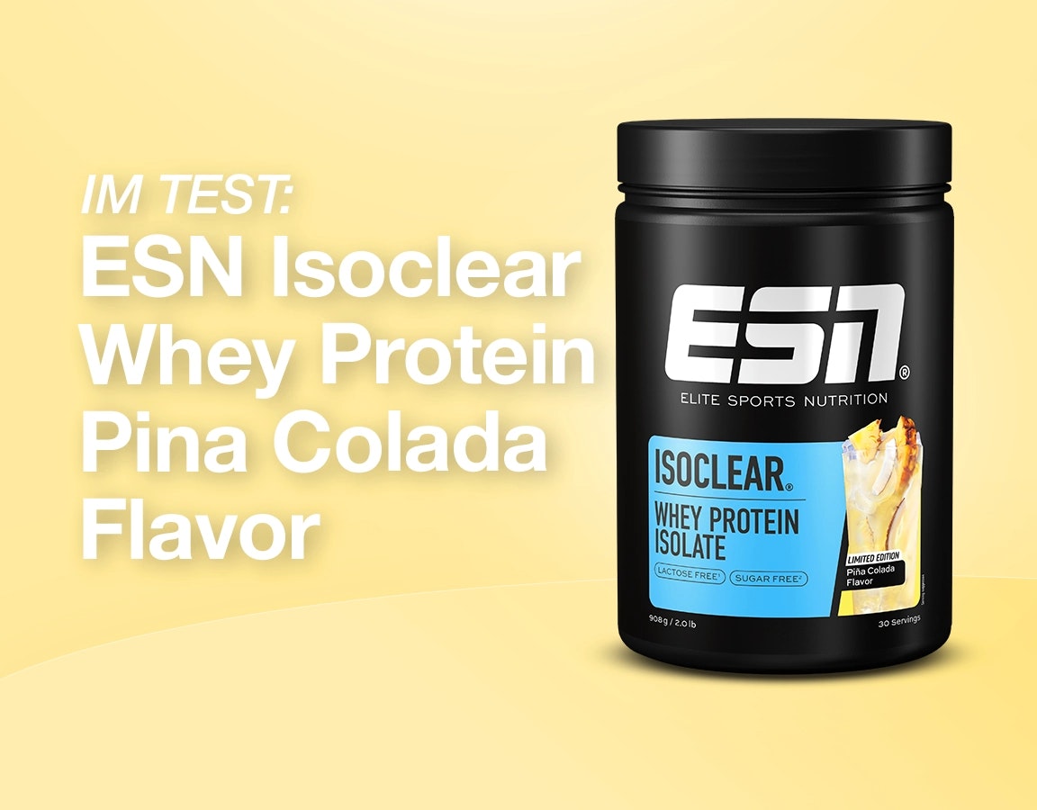 Isoclear Pina Colada im Test - Produktbild einer Dose mit Isoclear von ESN.