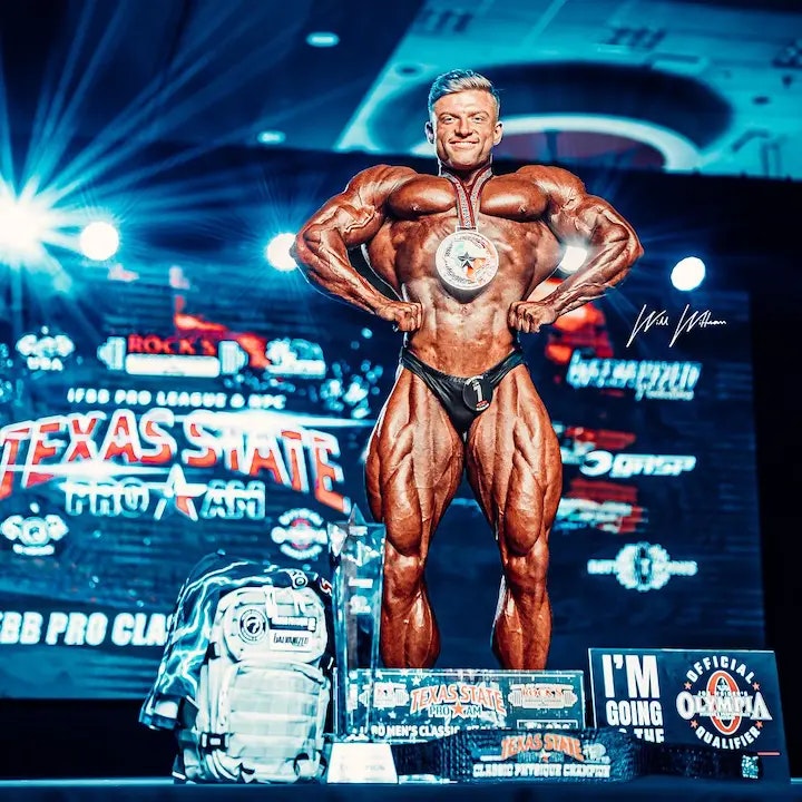 Urs Kalecinski in Texas beim Wettkampf