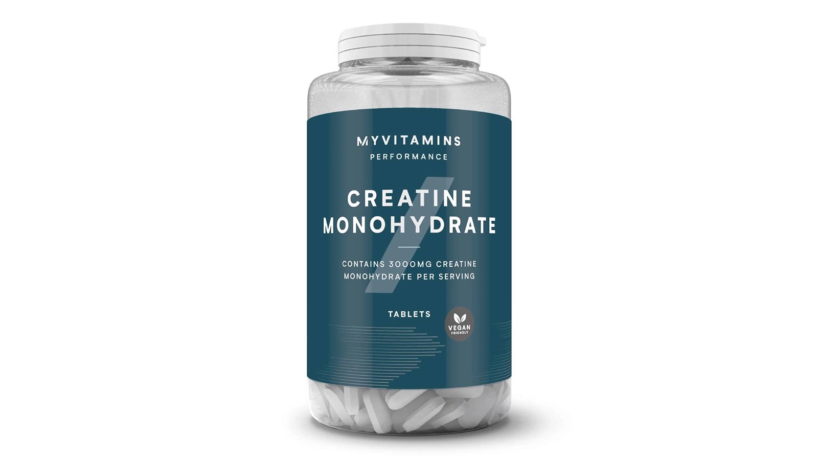 Produktbild einer Dose mit Kreatin-Kapseln von MyProtein.