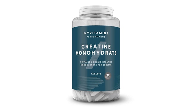 Produktbild einer Dose mit Kreatin-Kapseln von MyProtein.