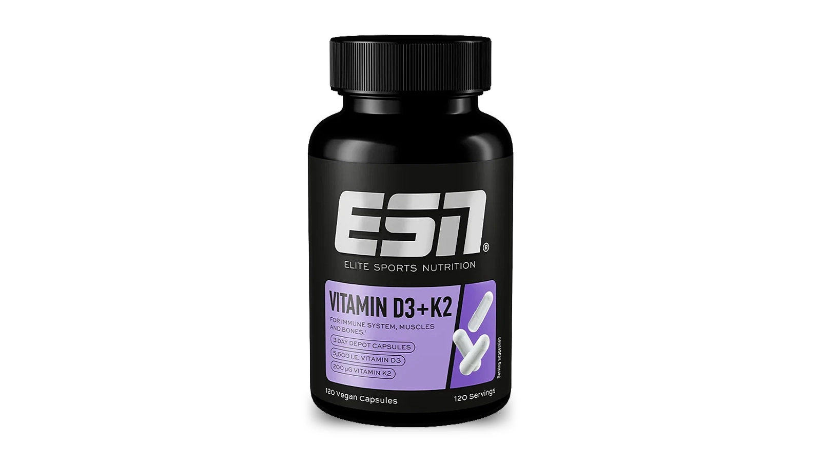 Produktbild einer Dose ESN Vitamin D3+K2.