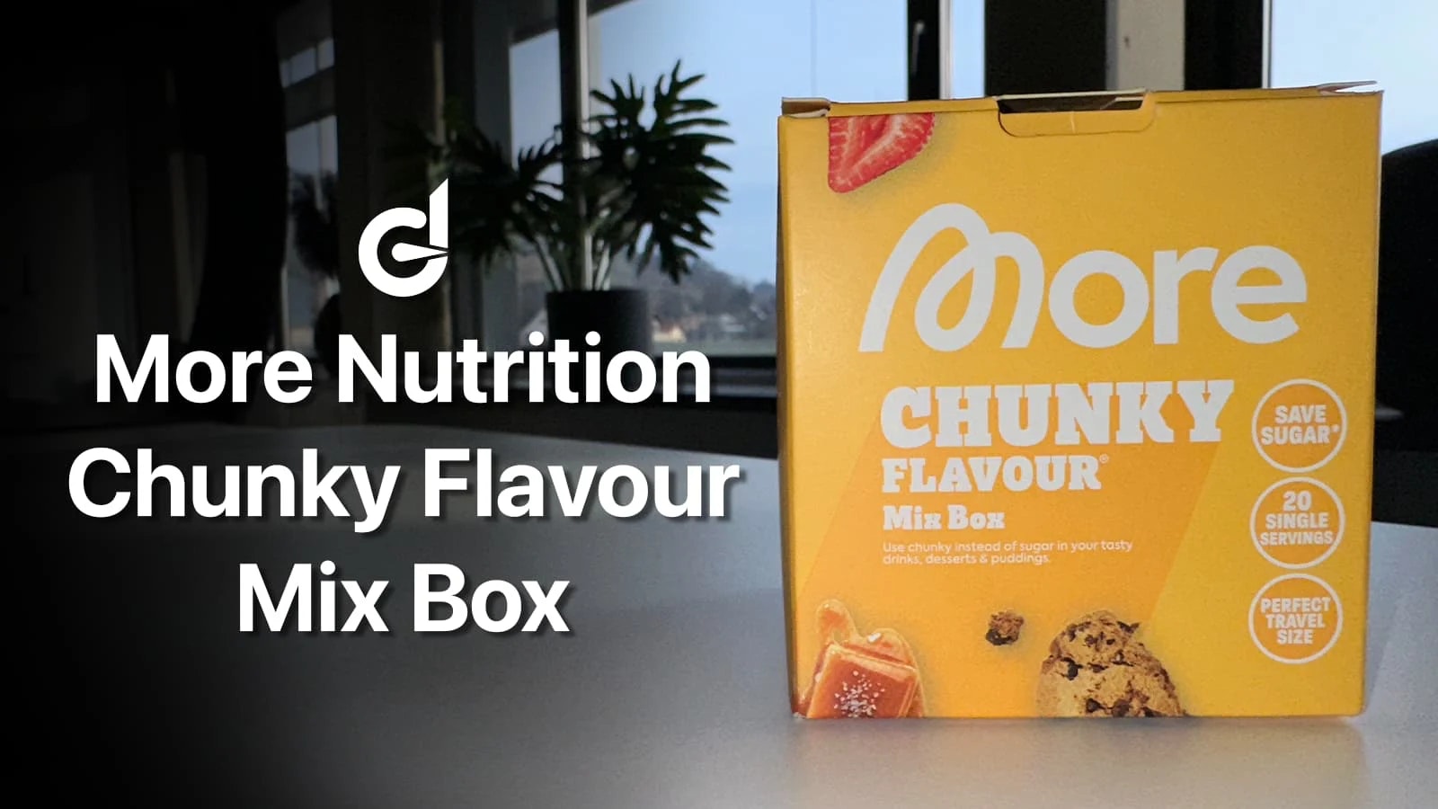 Die Überschrift des Artikels und ein Foto der More Chunky Flavour Mix Box.