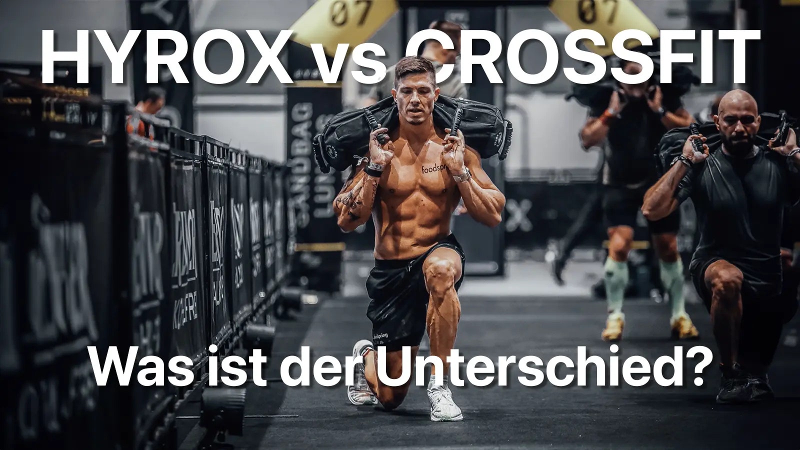 Bild von einem Mann bei einem Hyrox Wettkampf.