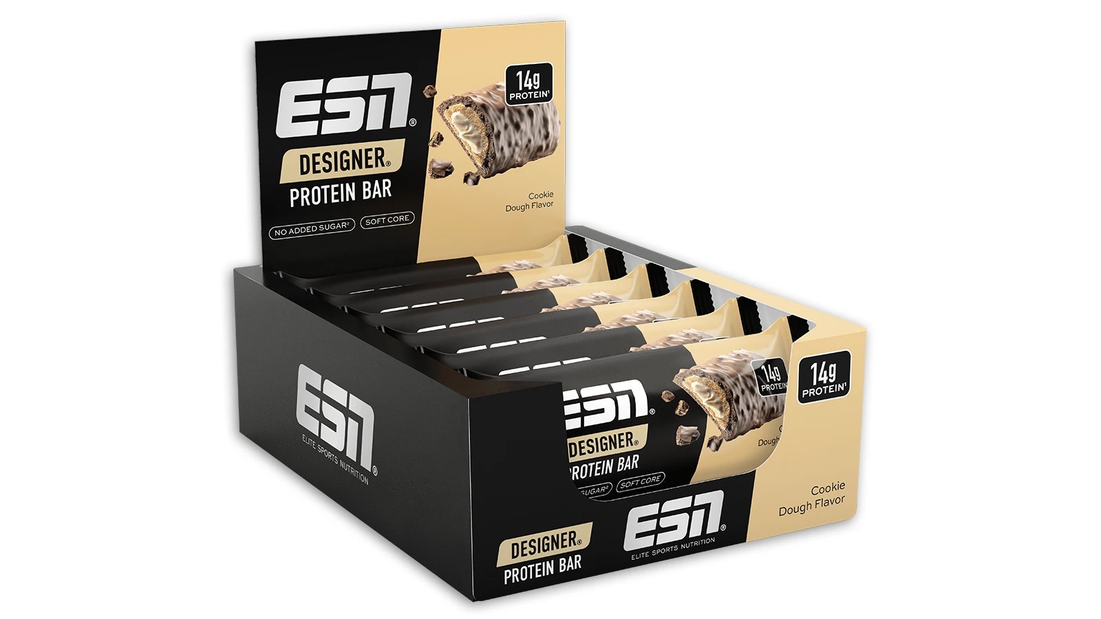 Produktbild vom neuen ESN Designer Bar "Cookie Dough Flavor".