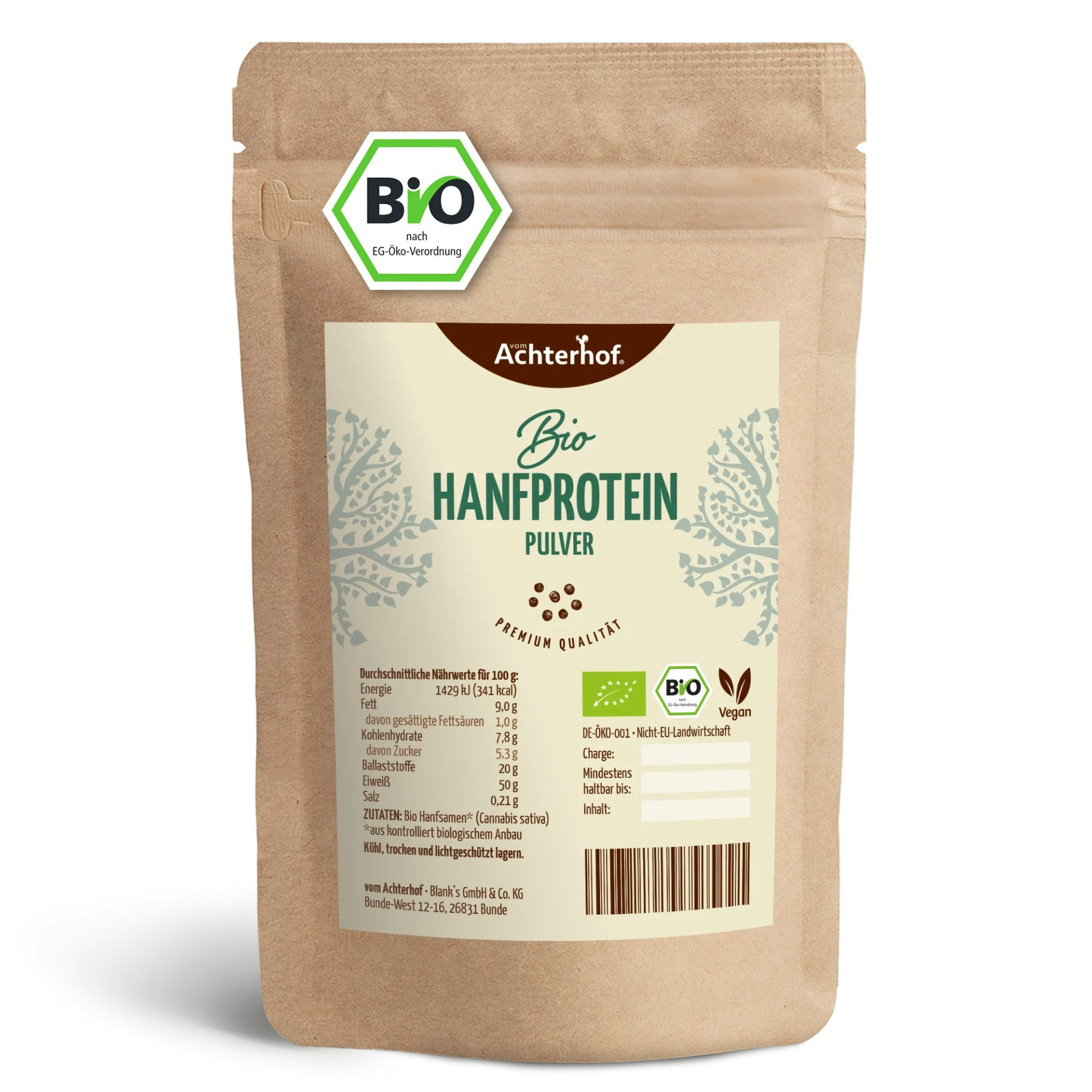 Hanfprotein von Vom Achterhof