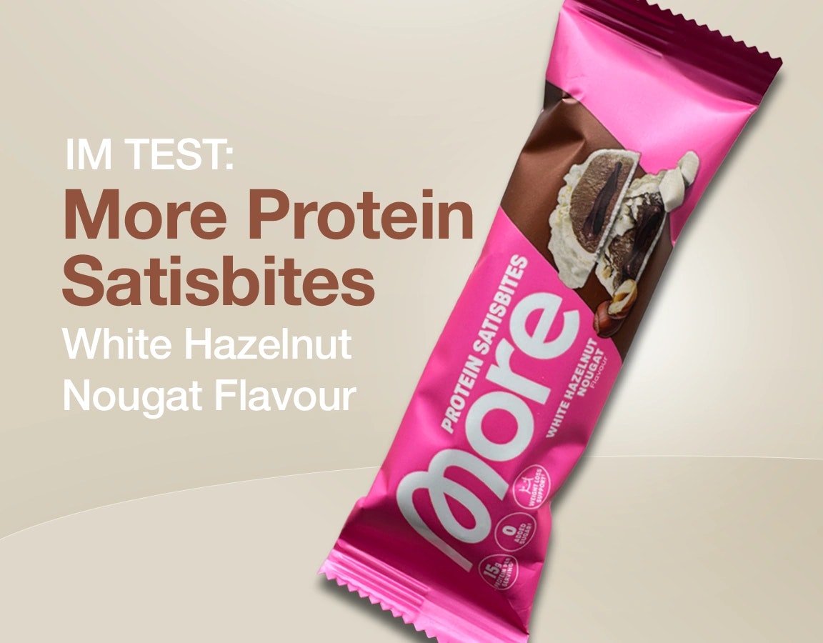 More Protein Satisbites "White Hazelnut Nougat" Produktbild.