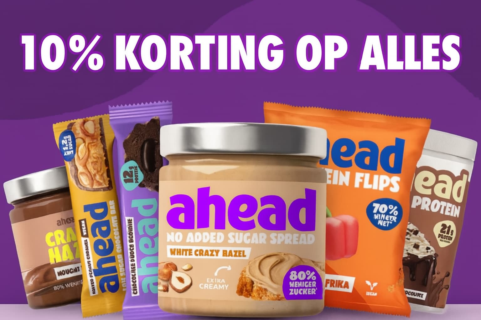 10% korting op alles bij ahead