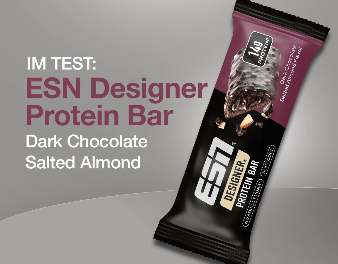 ESN Designer Bar "Dark Chocolate Salted Almond" Produktbild.