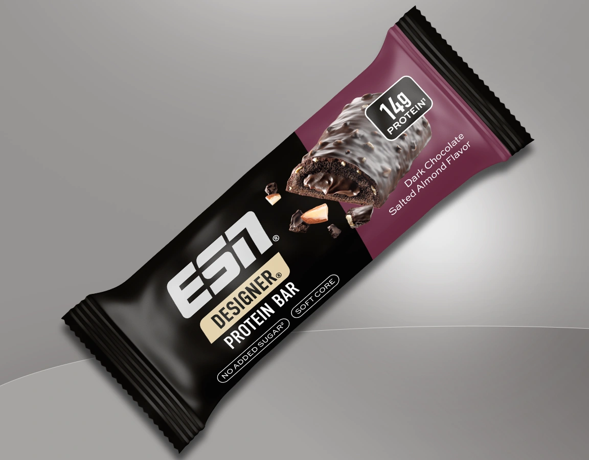 ESN Designer Bar "Dark Chocolate Salted Almond" Produktbild.