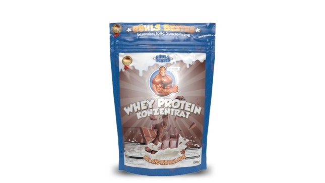 Produktbild einer Tüte mit Whey Protein Konzentrat von Rühls Bestes.