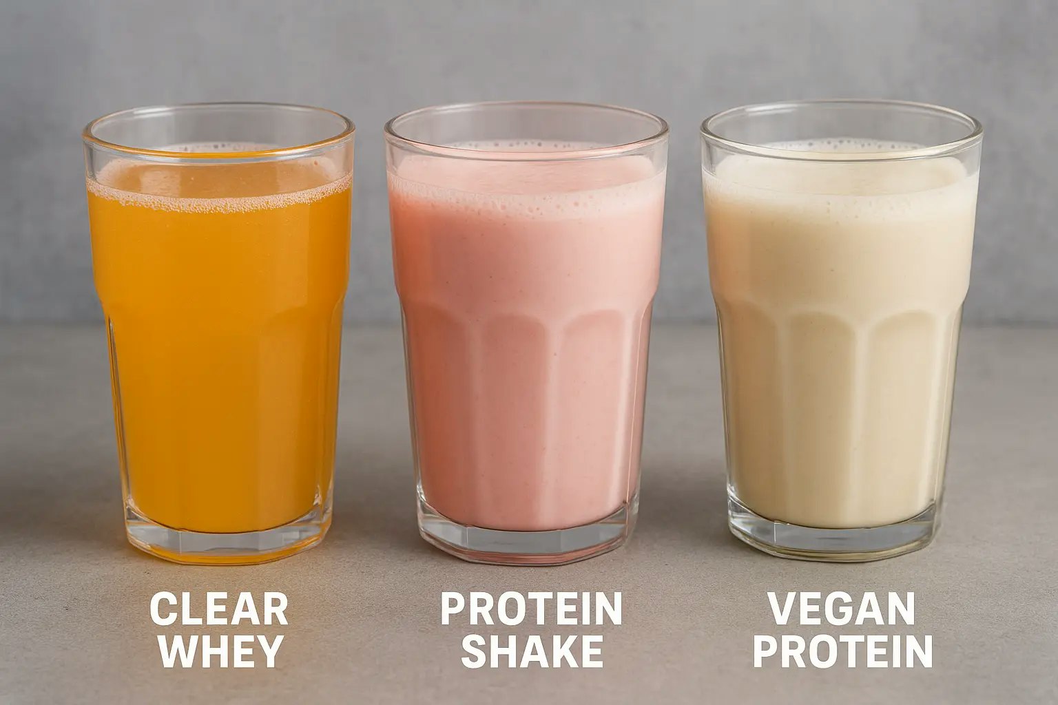 Isoclear Grafik im Vergleich zu Proteinshakes