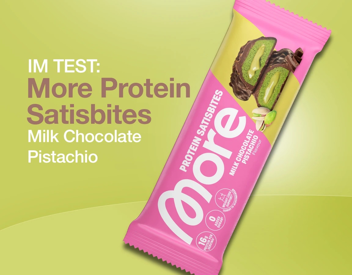 More Protein Satisbites "Milky Chocolate Pistachio" Produktbild.