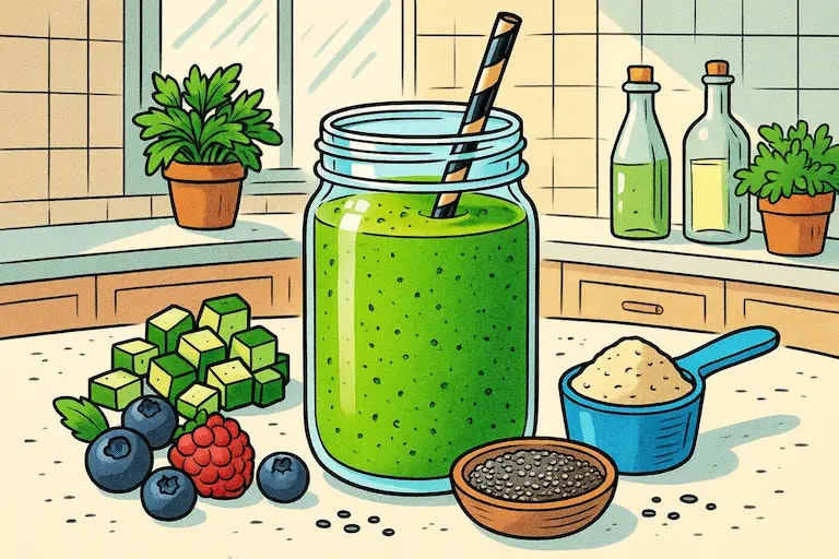 Zutaten für einen Shake zum abnehmen