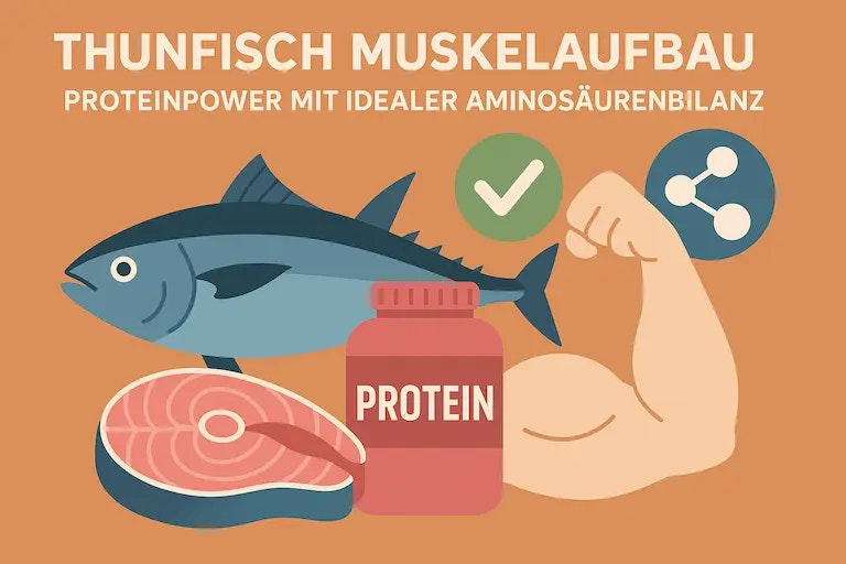 Skizze von Thunfisch und Muskelaufbau