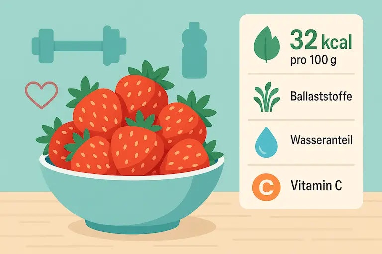 Wie viel Kalorien haben Erdbeeren?