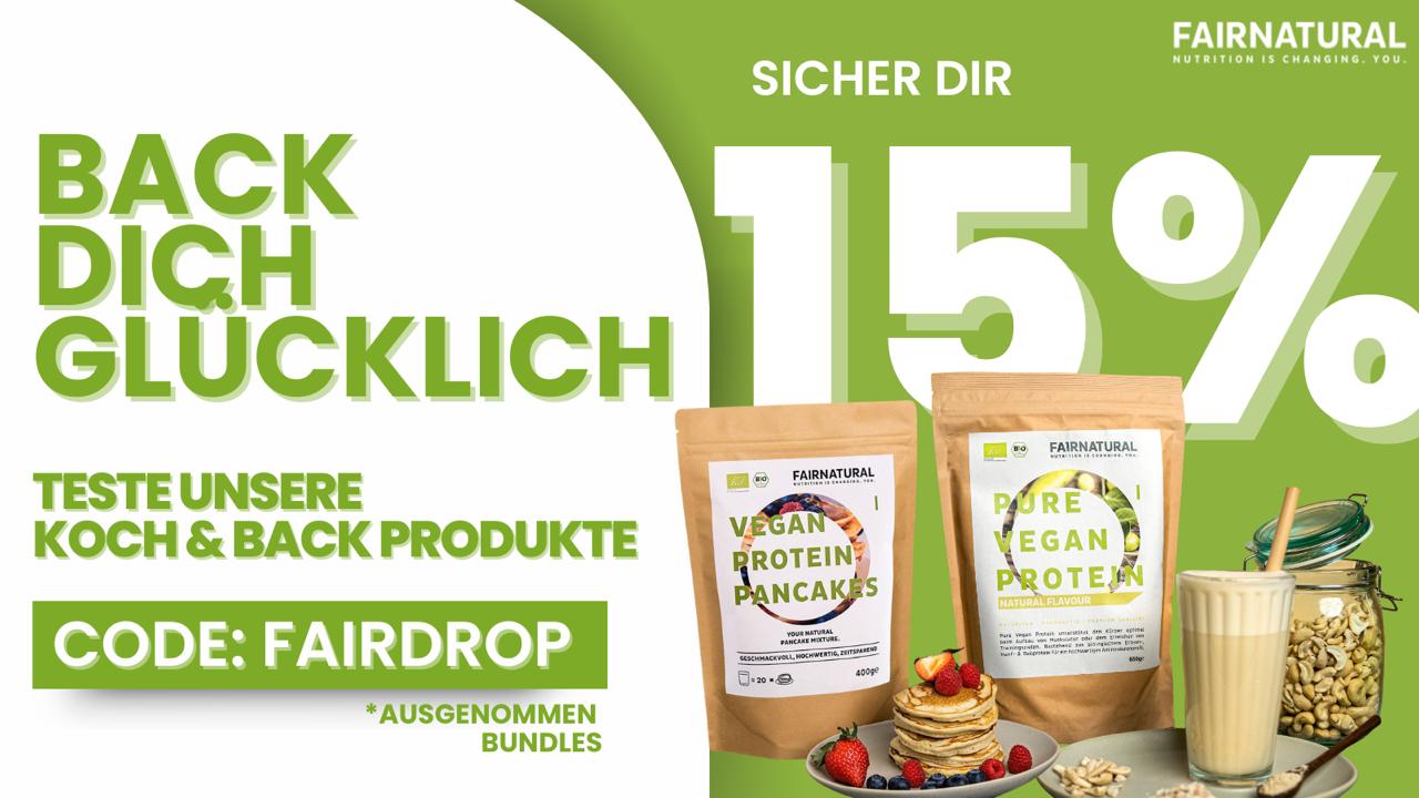 15% auf Koch & Back Produkte bei Fairnatural