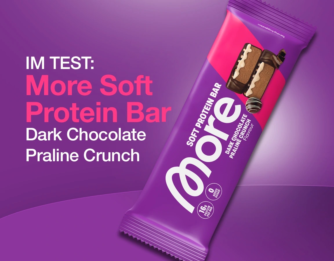 More Protein Bar "Dark Chocolate Praline Chrunch" Produktbild.