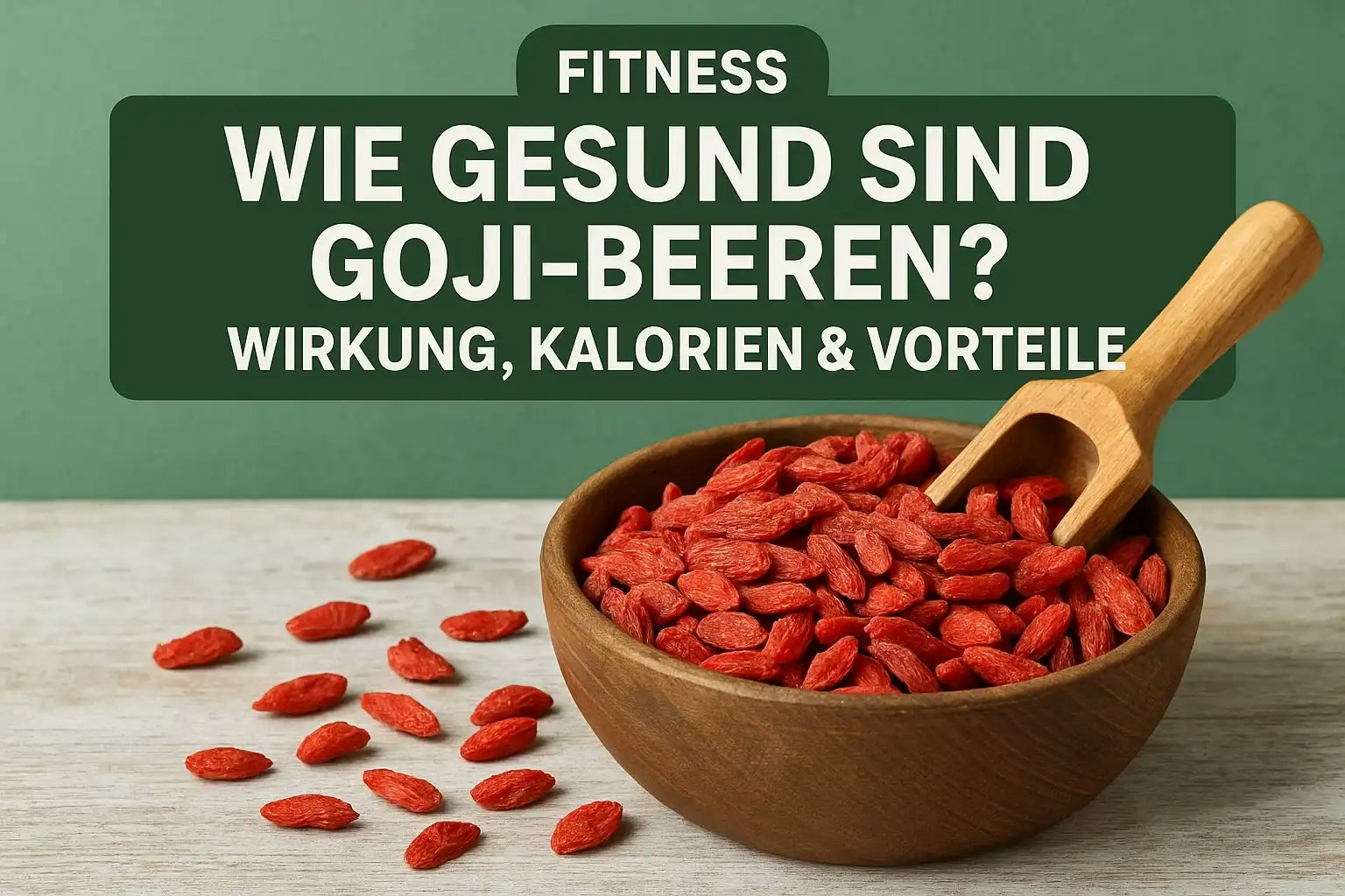 Bild einer Schüssel voller Goji Beeren.
