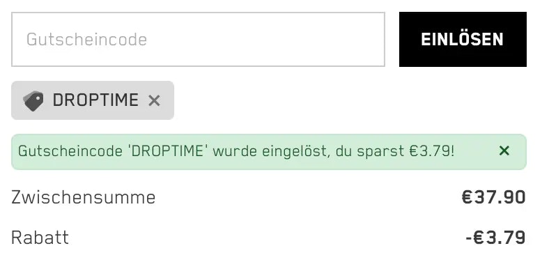 Bild wie der Rabattcode angewendet wird bei HBP Supplements