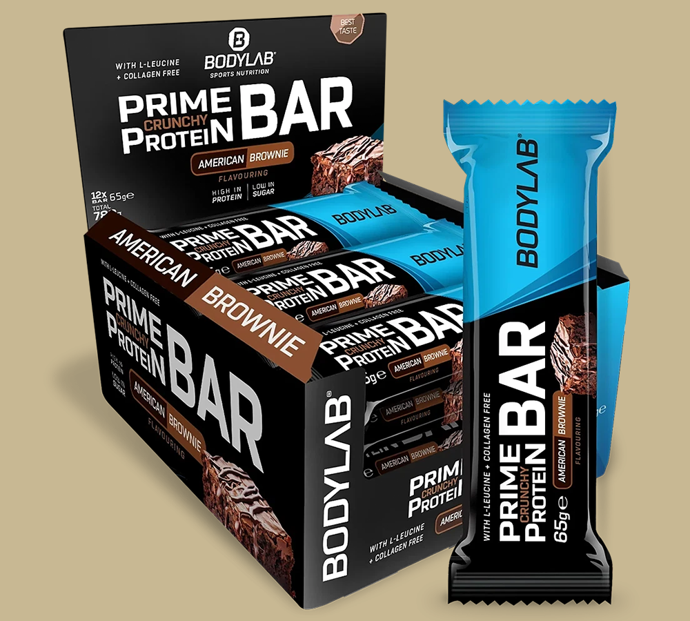 BODYLAB Prime Crunchy Bar "American Brownie" (12x65g)