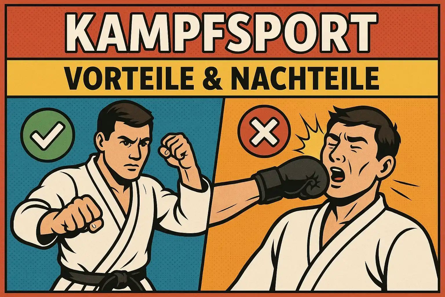 Zeichnung eines Mannes beim Kampfsport.
