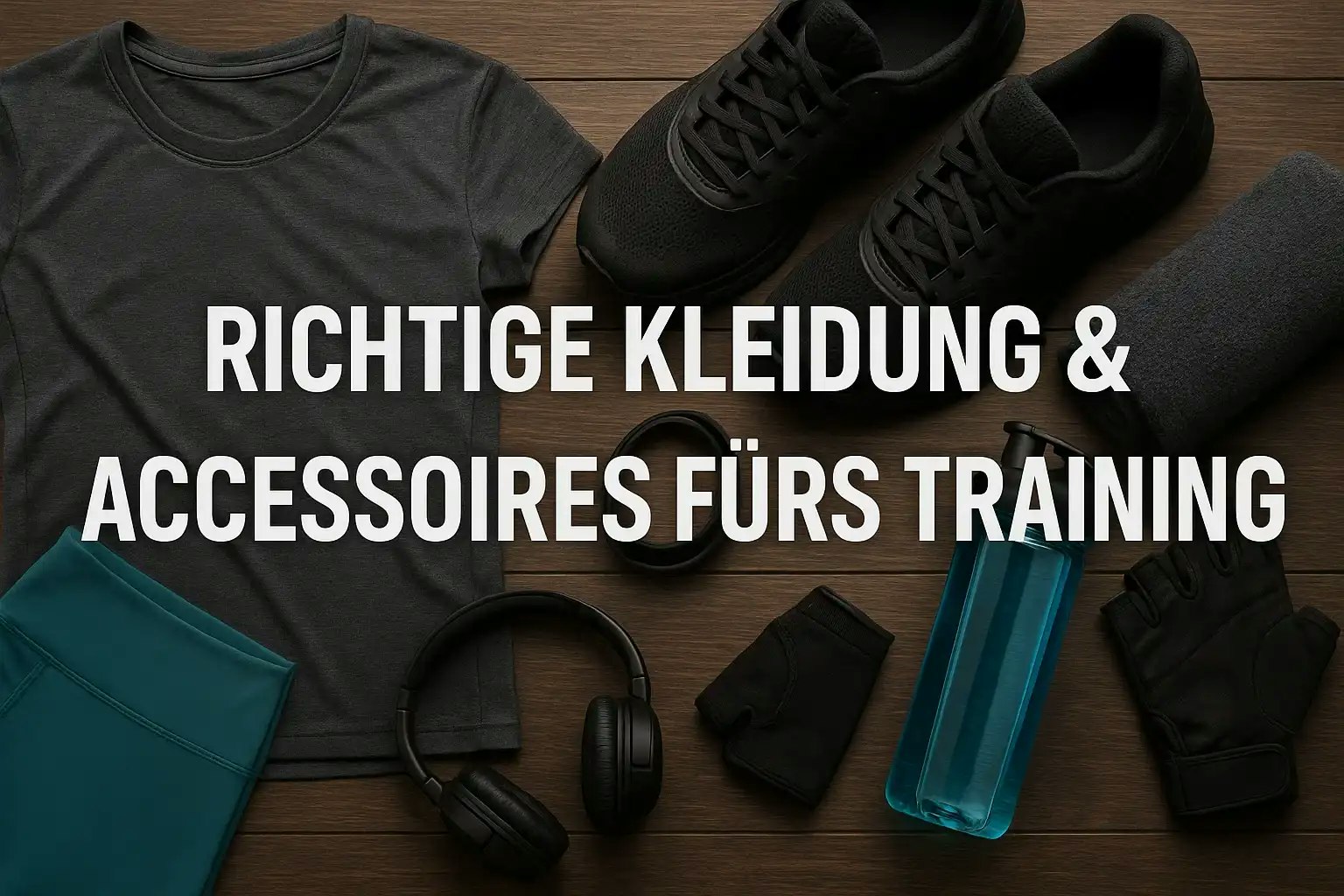 Bild von Kleidung und Accessoires fürs Training.