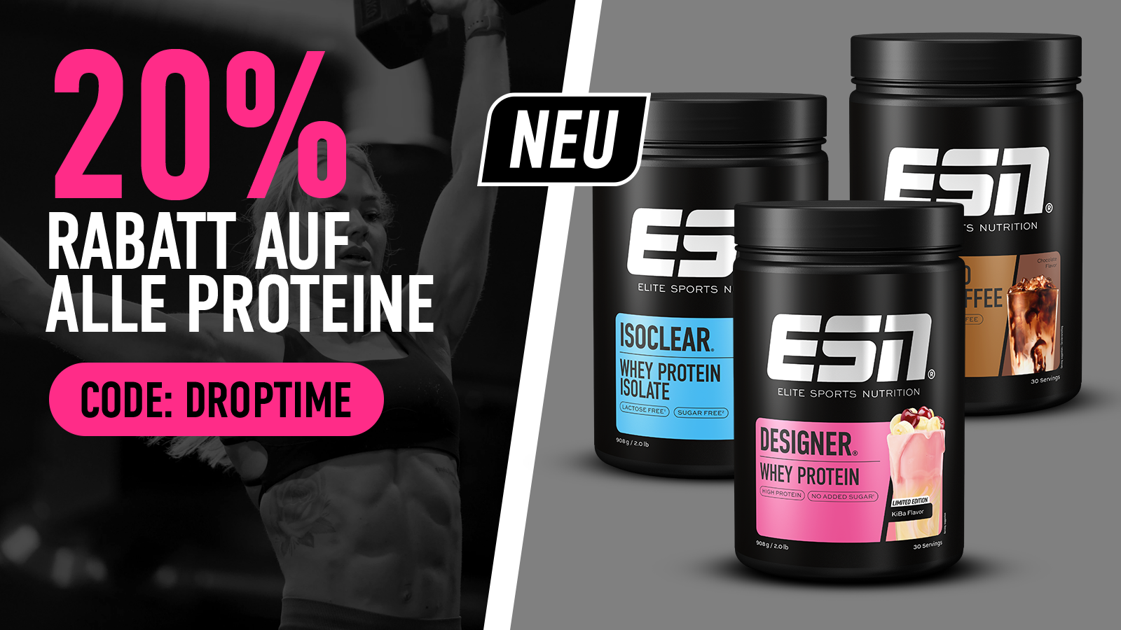 20% auf Proteine bei ESN