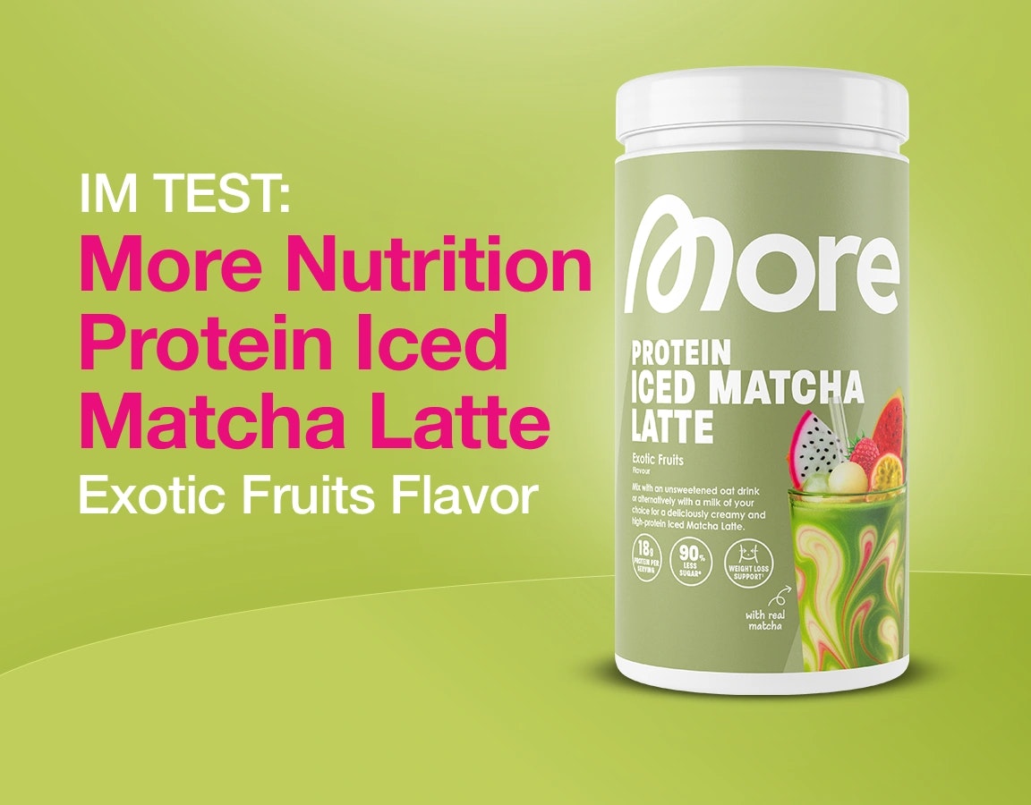 More Protein Iced Matcha Latten Exotic Fruits Produktbild.