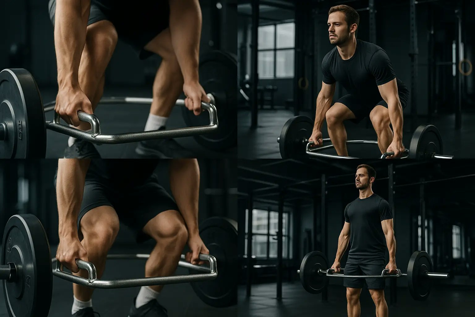 Bild wie jemand Hex Bar Kreuzheben macht