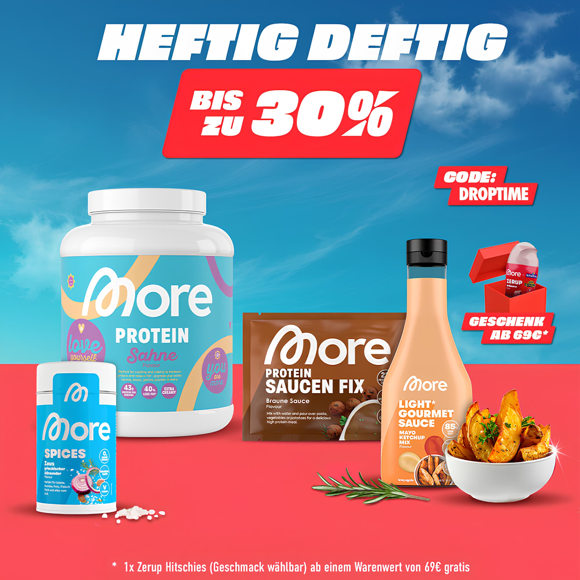Bis zu 30% auf Light Food bei MORE