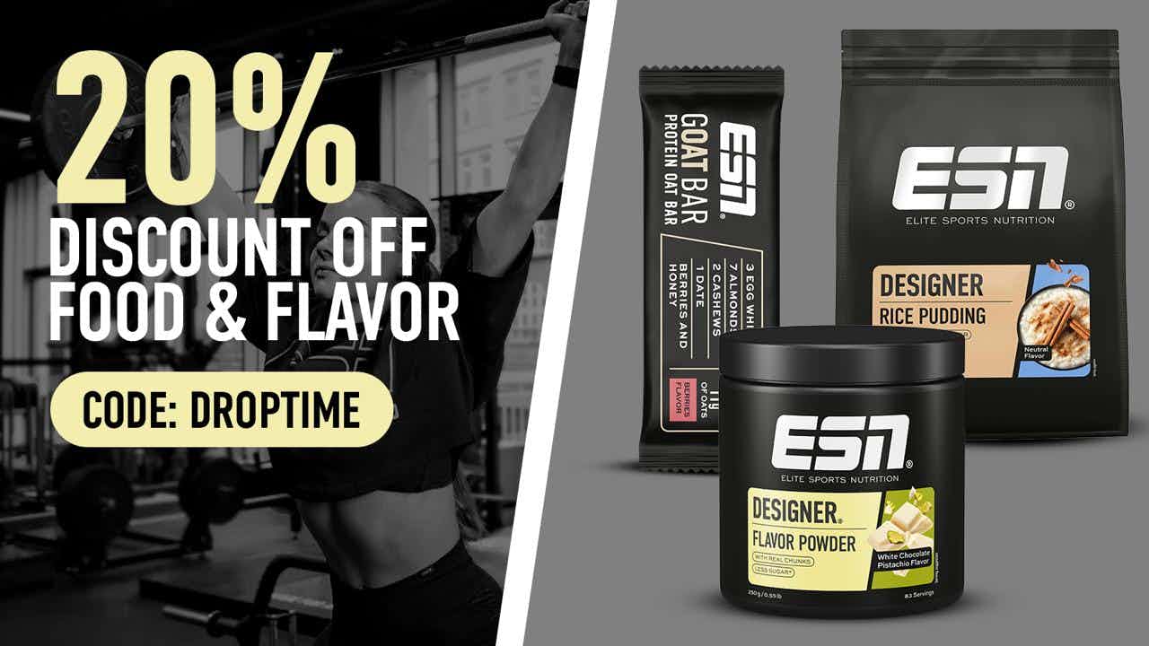 20% off Food & Flavor at ESN