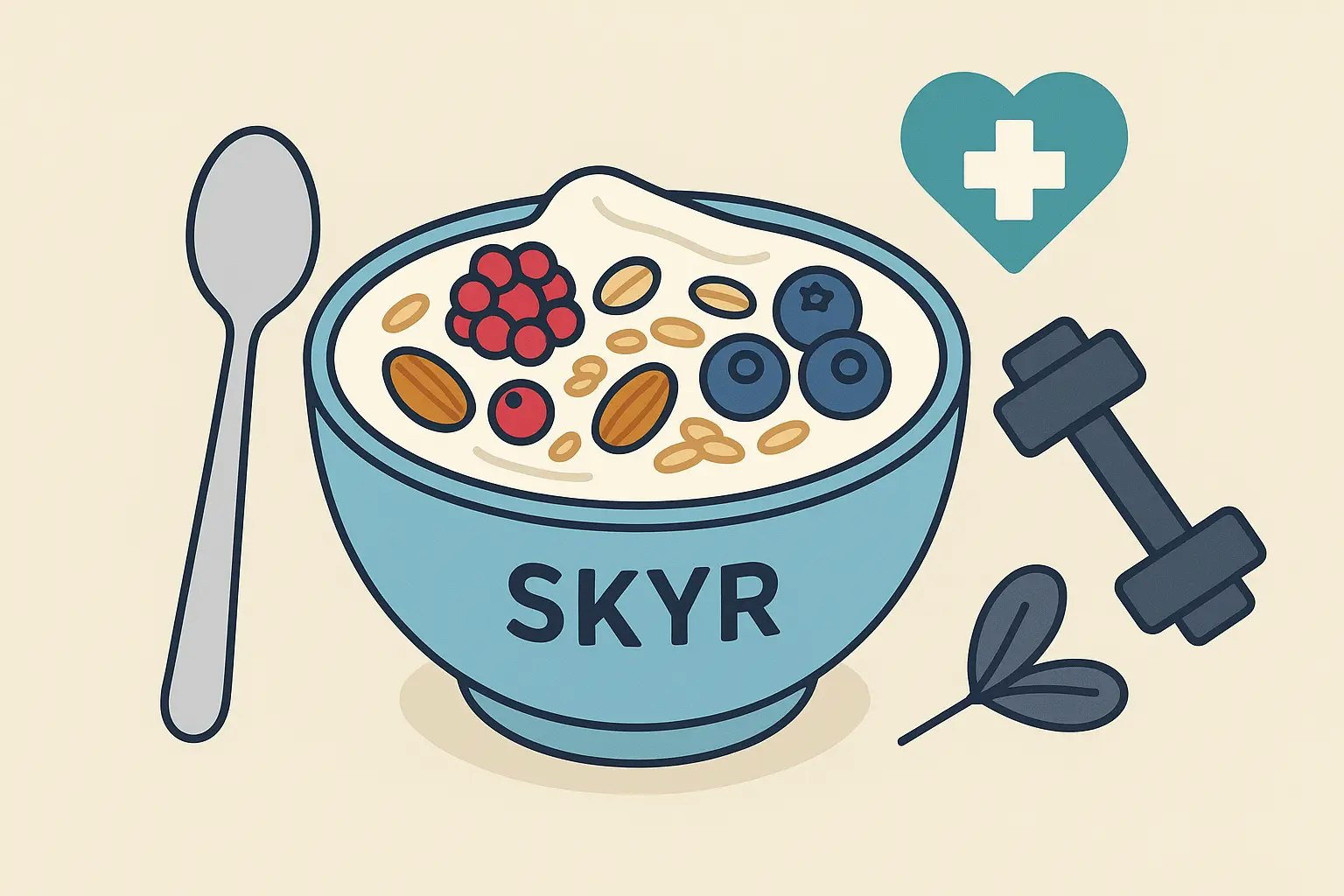 Bild von einer Schüssel mit Skyr