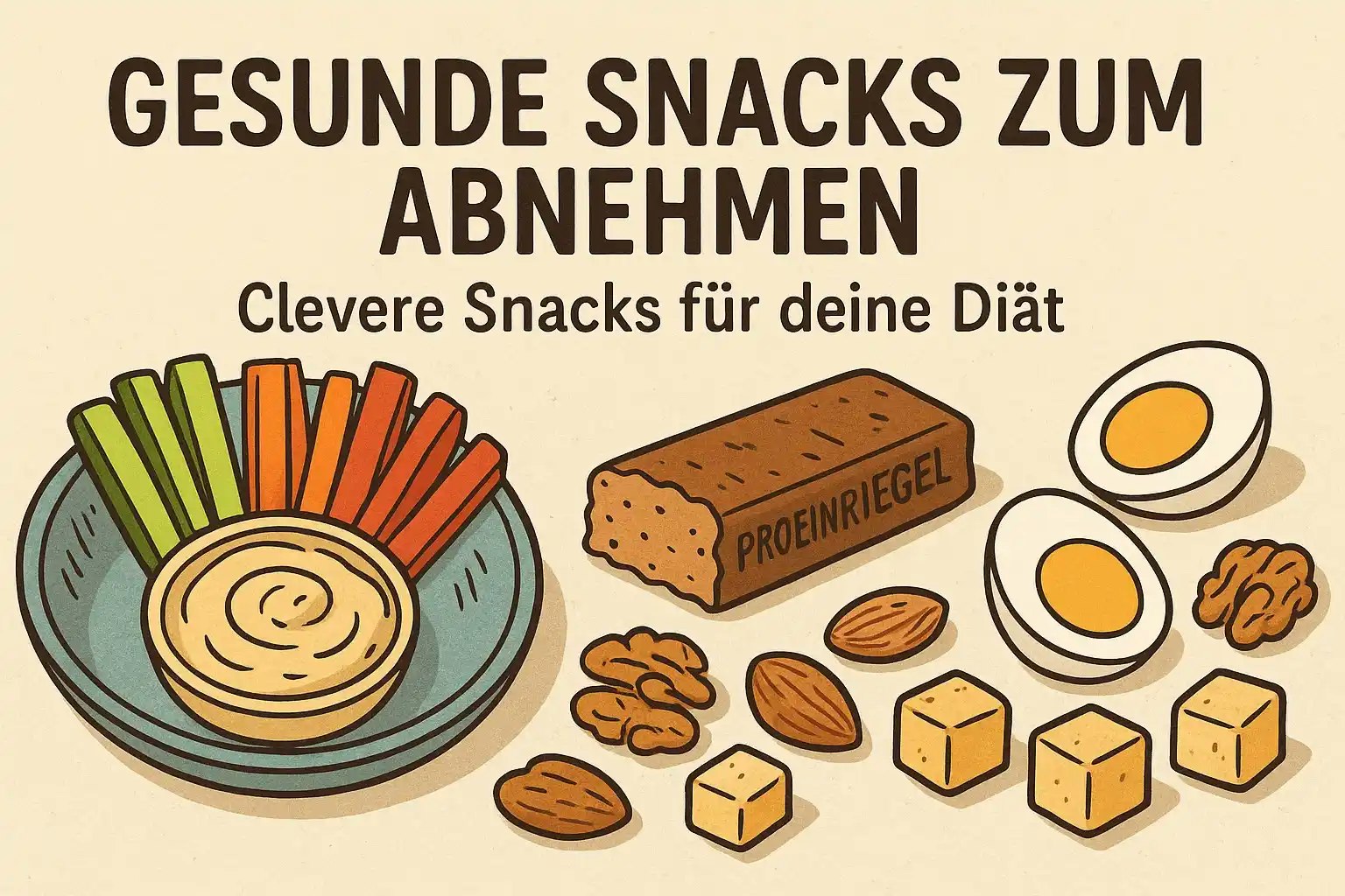 Welche Snacks zum Abnehmen? Ideen für deine Diät 🥜🫑