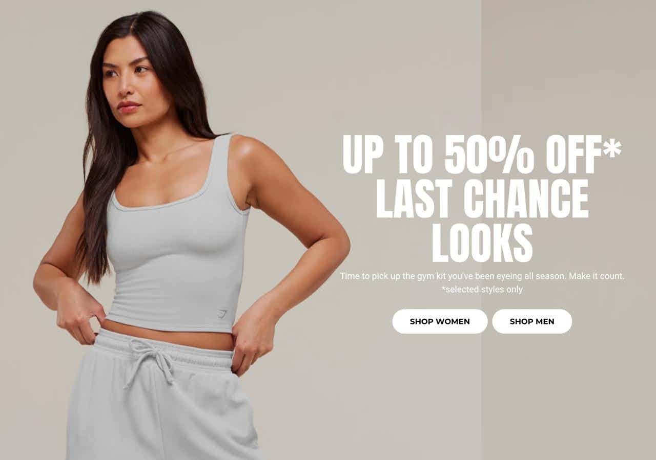 Tot 50% korting bij Gymshark