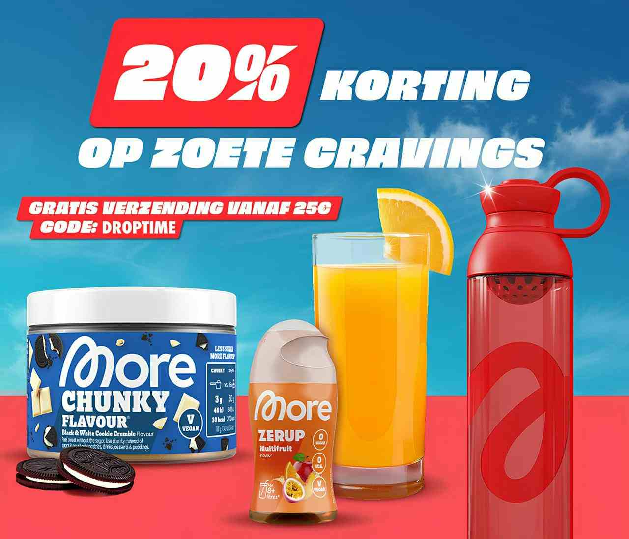 20% korting op sugar saving producten bij MORE
