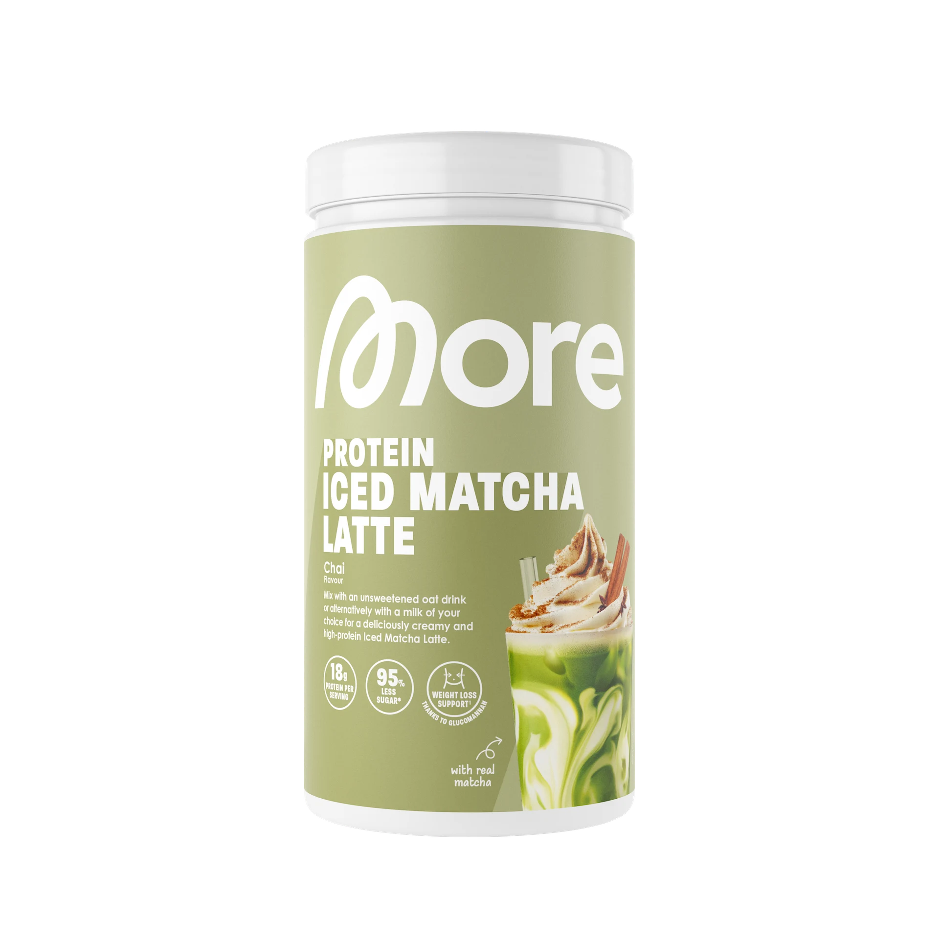 More Iced Matcha Latte "Chai Flavour" Produktbild.