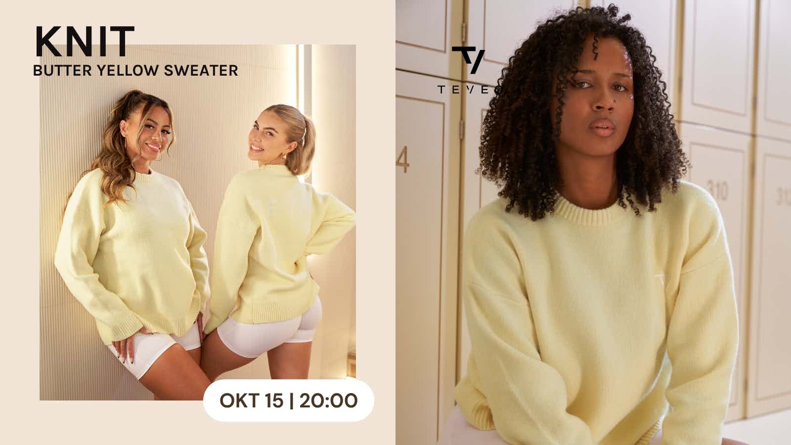 TEVEO Knit Sweater "Butter Yellow"