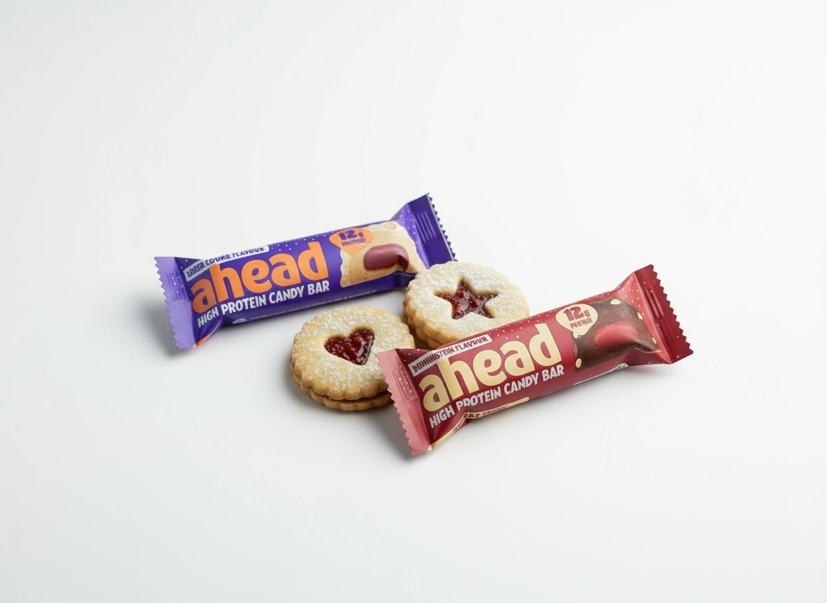 Ahead Proteinriegel Produktbilder.