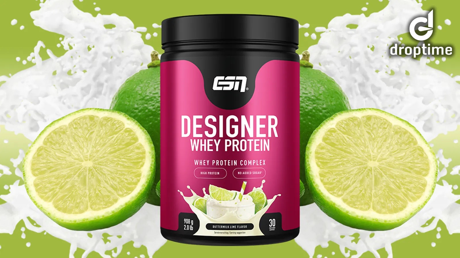 ESN "Buttermilk Lime" Designer Whey Produktbild.