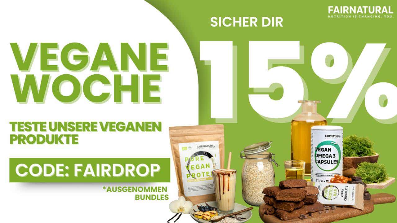 15% auf vegane Produkte bei Fairnatural
