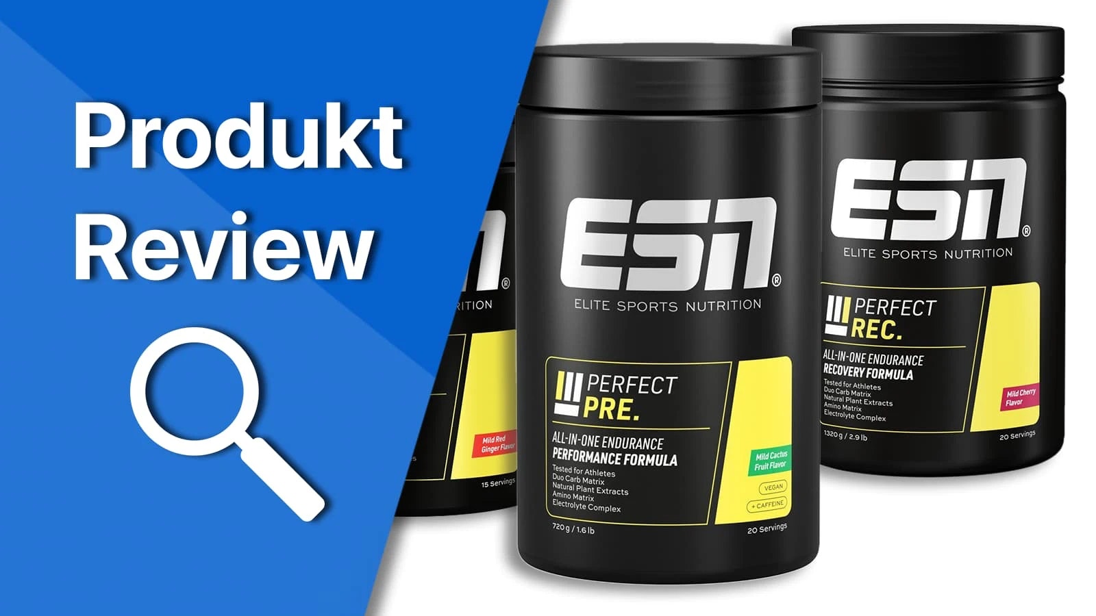 Titelbild, welches die Produkte der ESN Endurance Line zeigt.