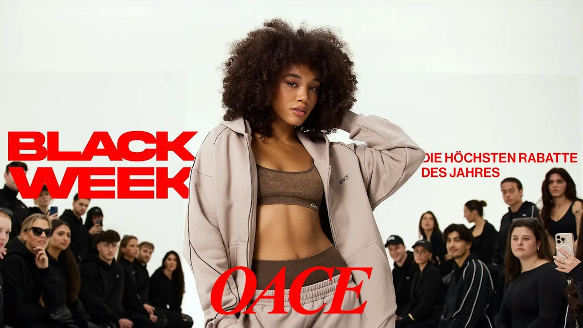 Bis zu 60%: OACE BLACK WEEK 2025 🖤 Alle Infos & RABATTCODE