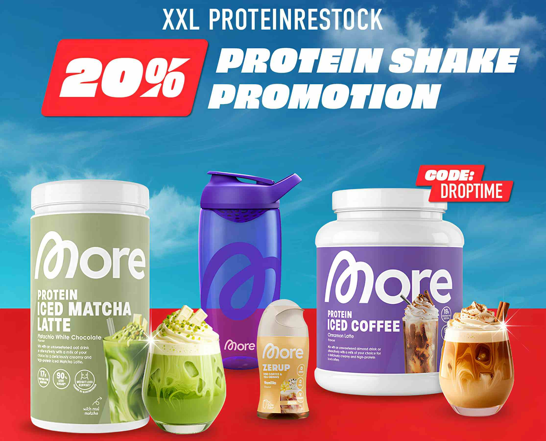 Bis zu 20% auf Proteine bei MORE