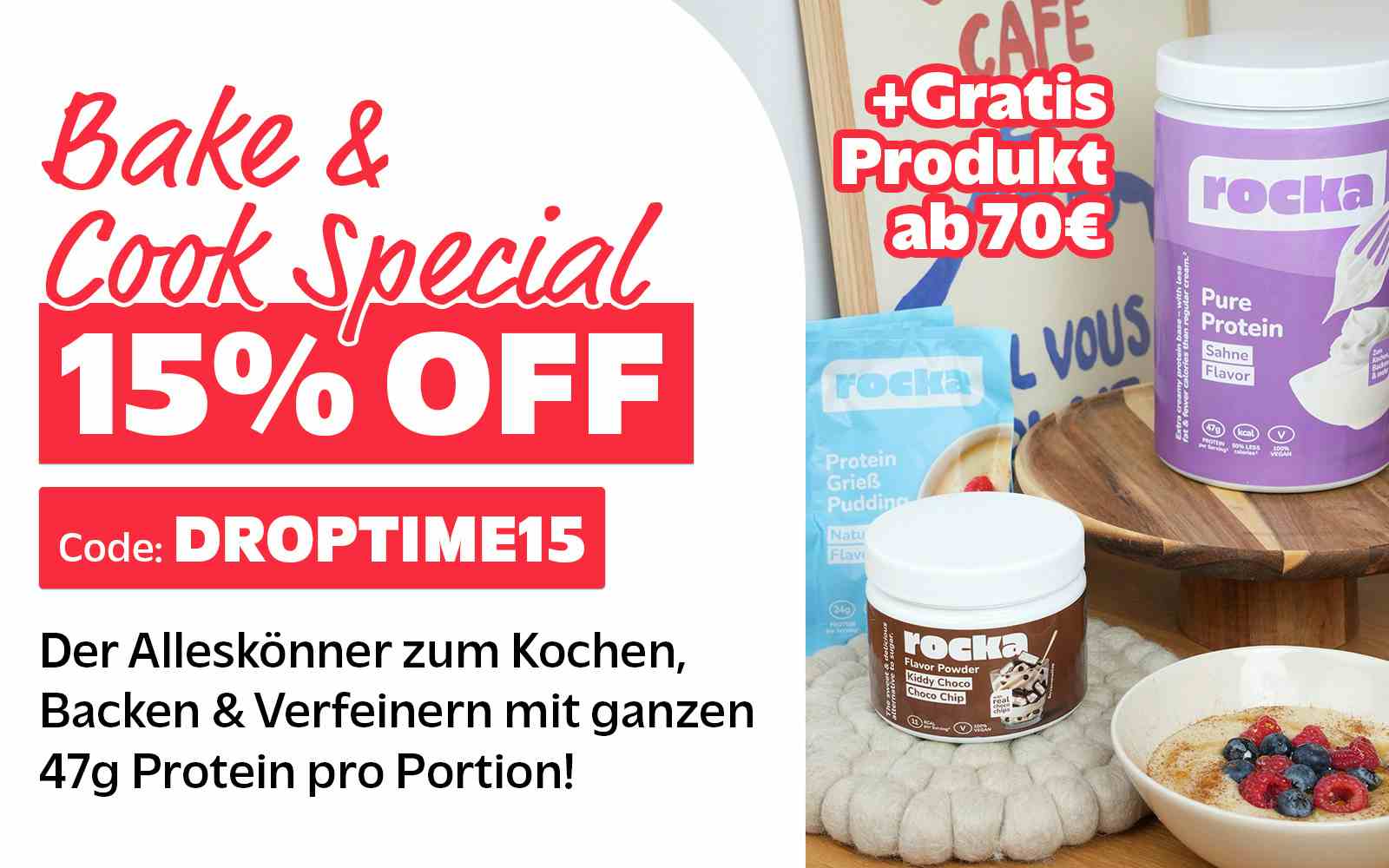 15% auf Back-Produkte bei rocka