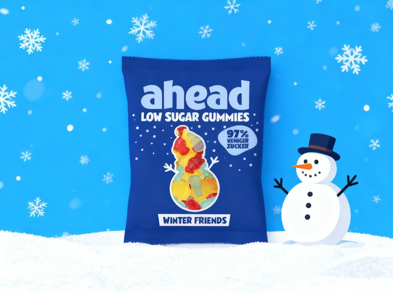 ahead Low Sugar Gummies "Winter Friends" (18 x 50g)
