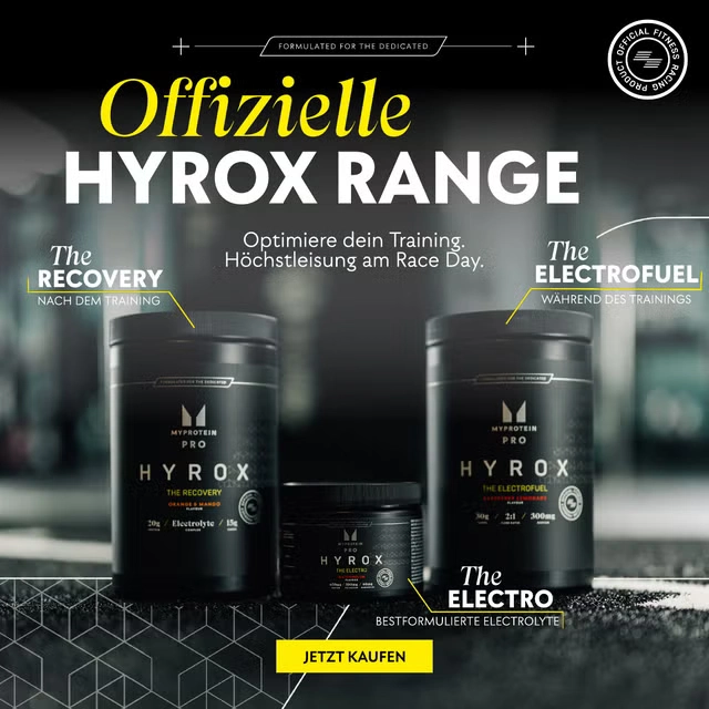 MyProtein HYROX Range Produktbilder.