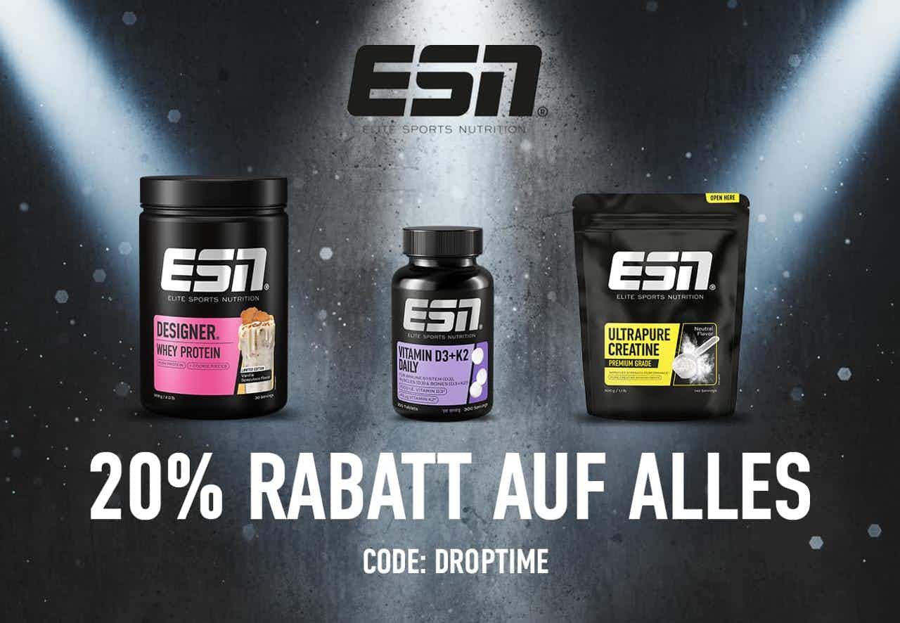 20% Rabatt auf alles bei ESN