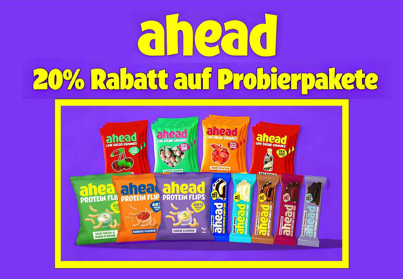 20% auf Probierpakete bei ahead